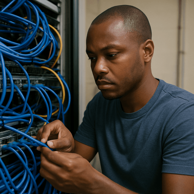 Enterprise network rack