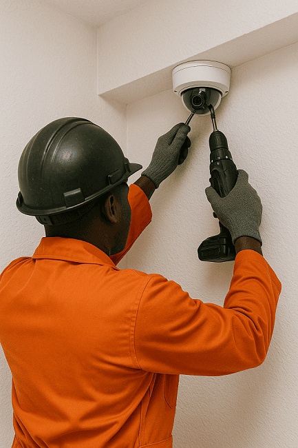 Advanced security camera installation